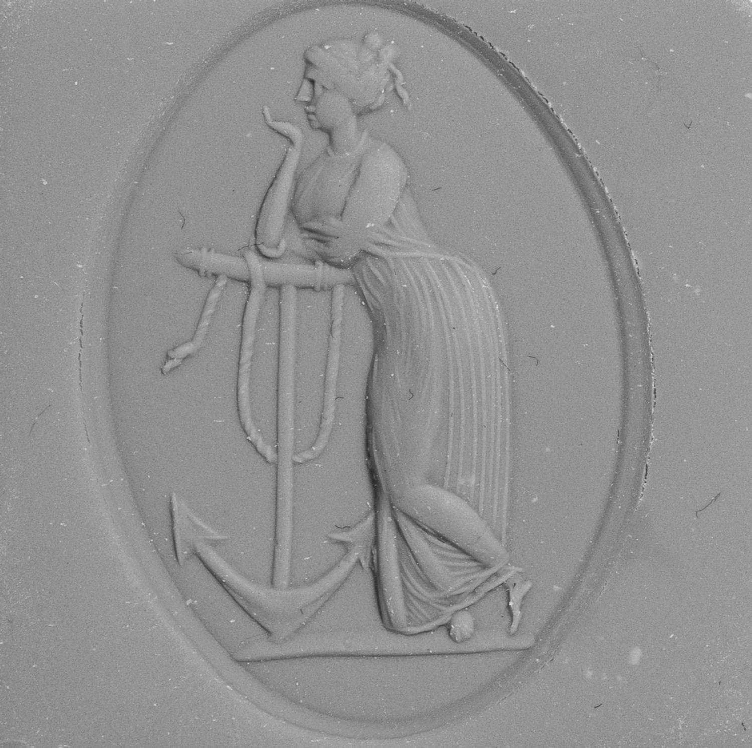 A Neoclassical Carnelian Intaglio with Symbols of Hope