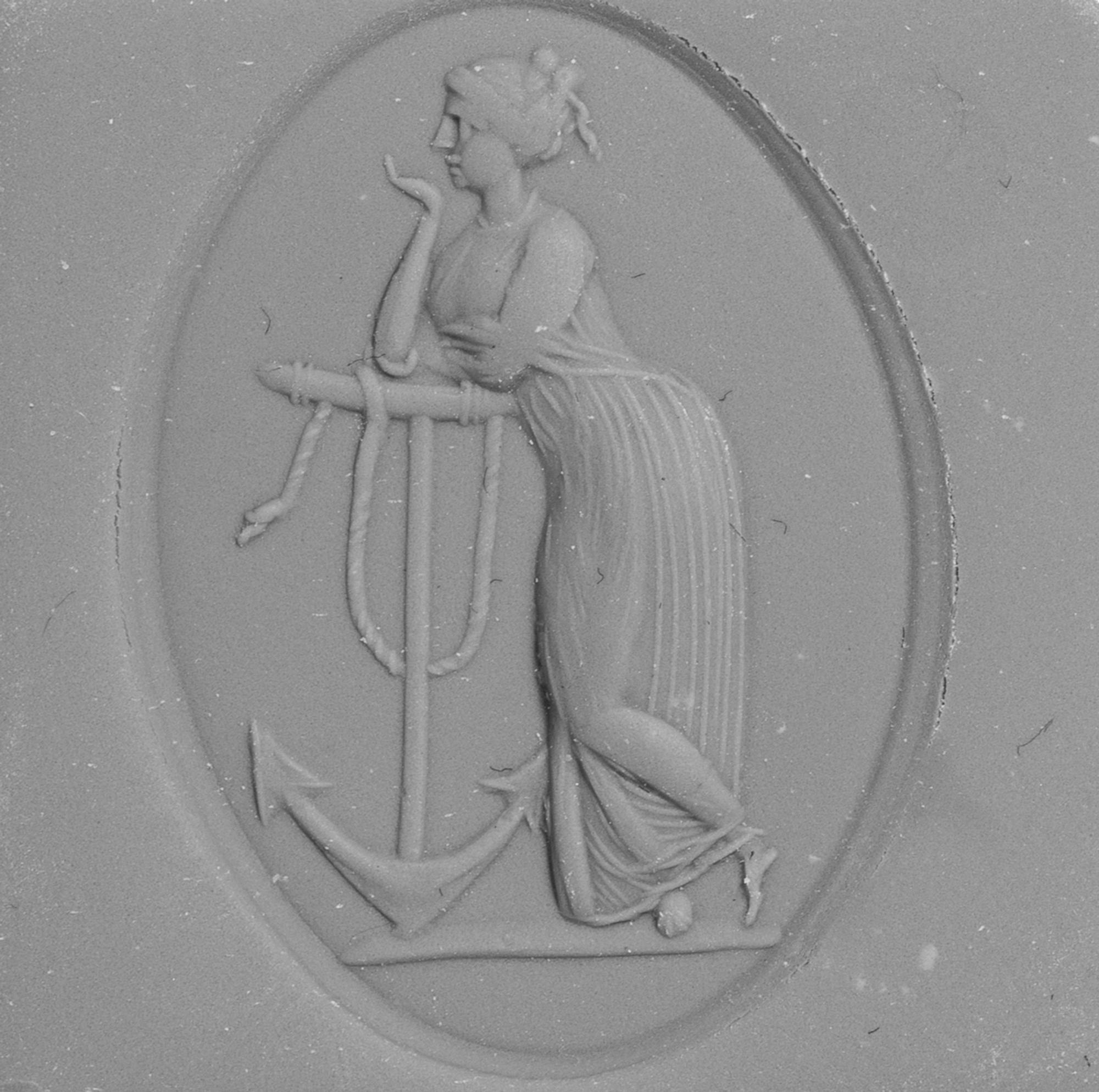 A Neoclassical Carnelian Intaglio with Symbols of Hope