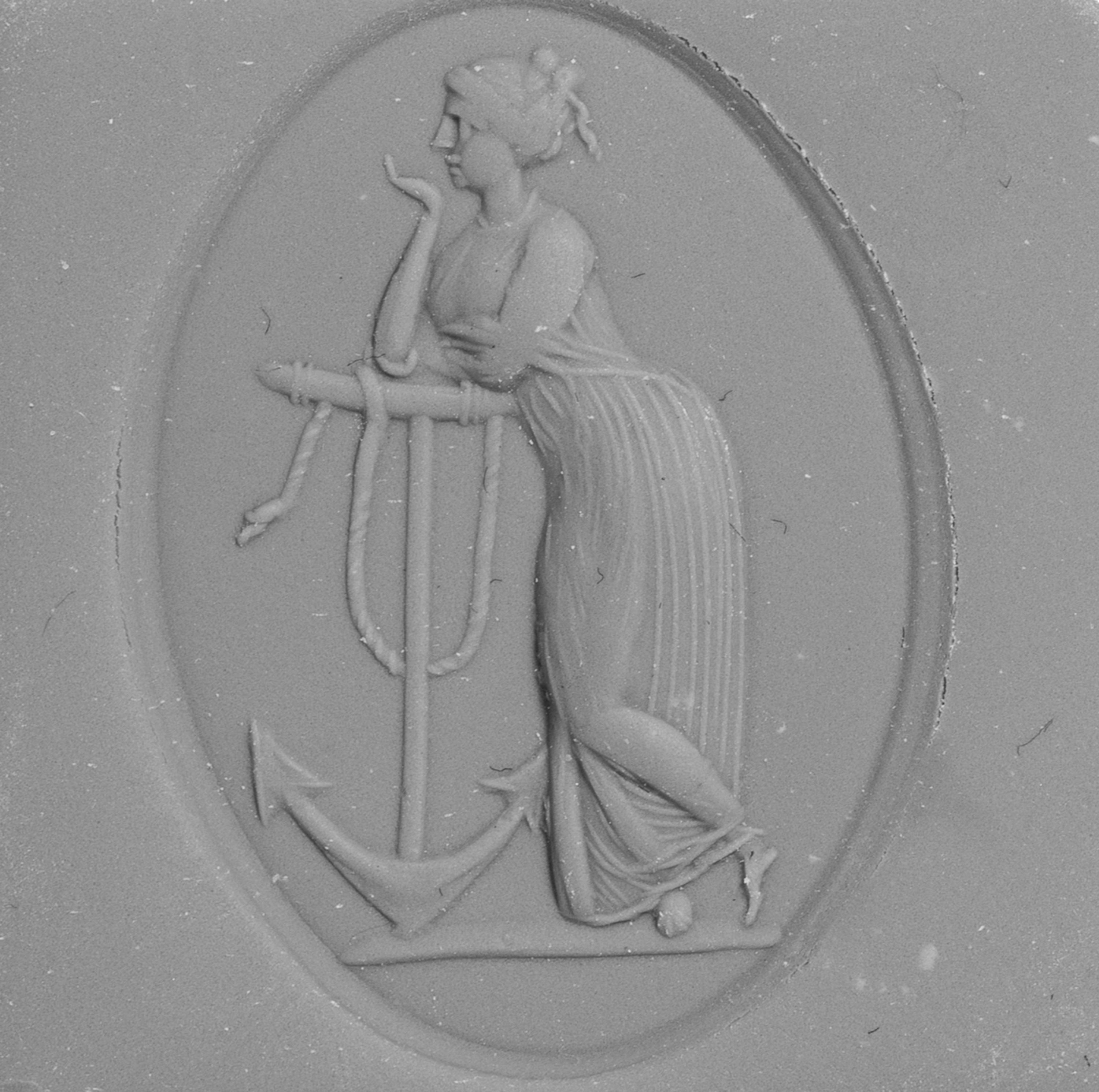 A Neoclassical Carnelian Intaglio with Symbols of Hope