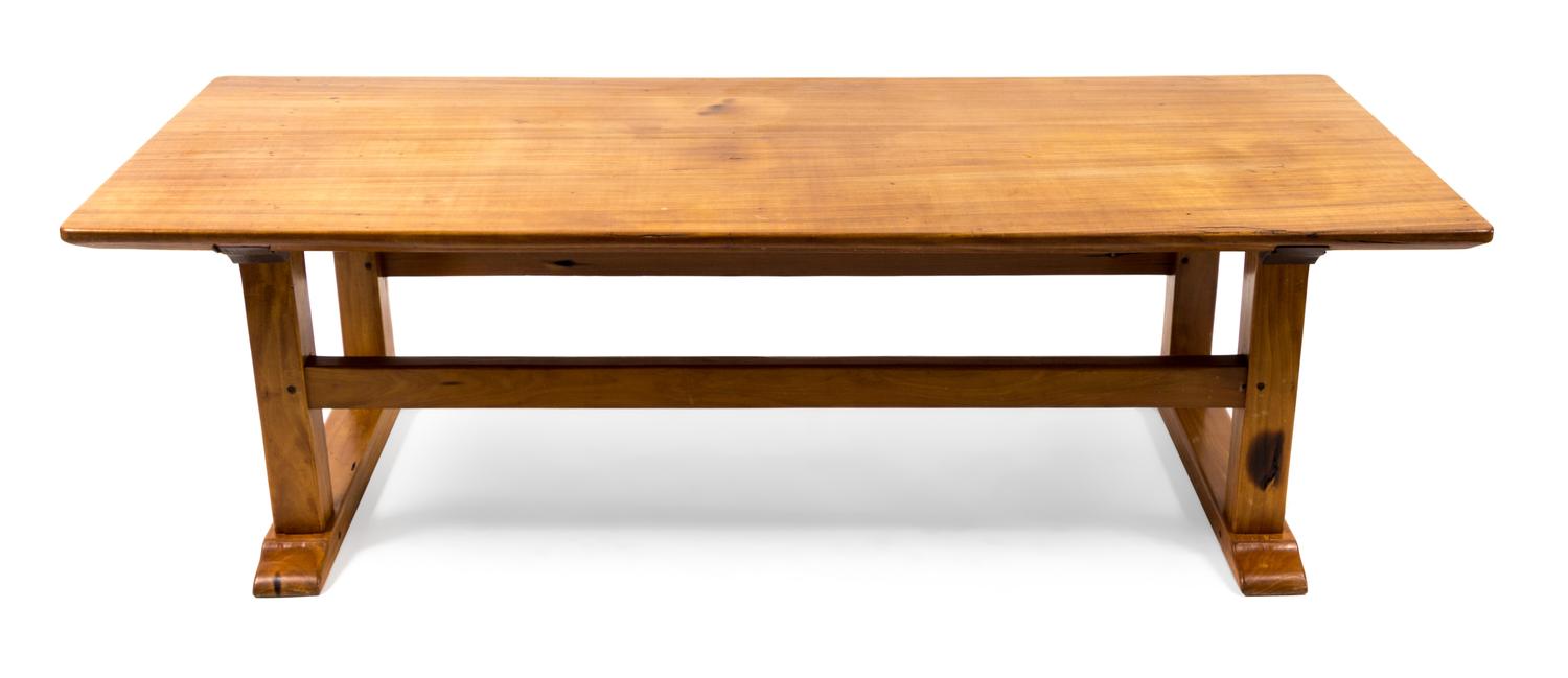 A Pine Bench Height 14 1/2 x width 50 x depth 20 inches.