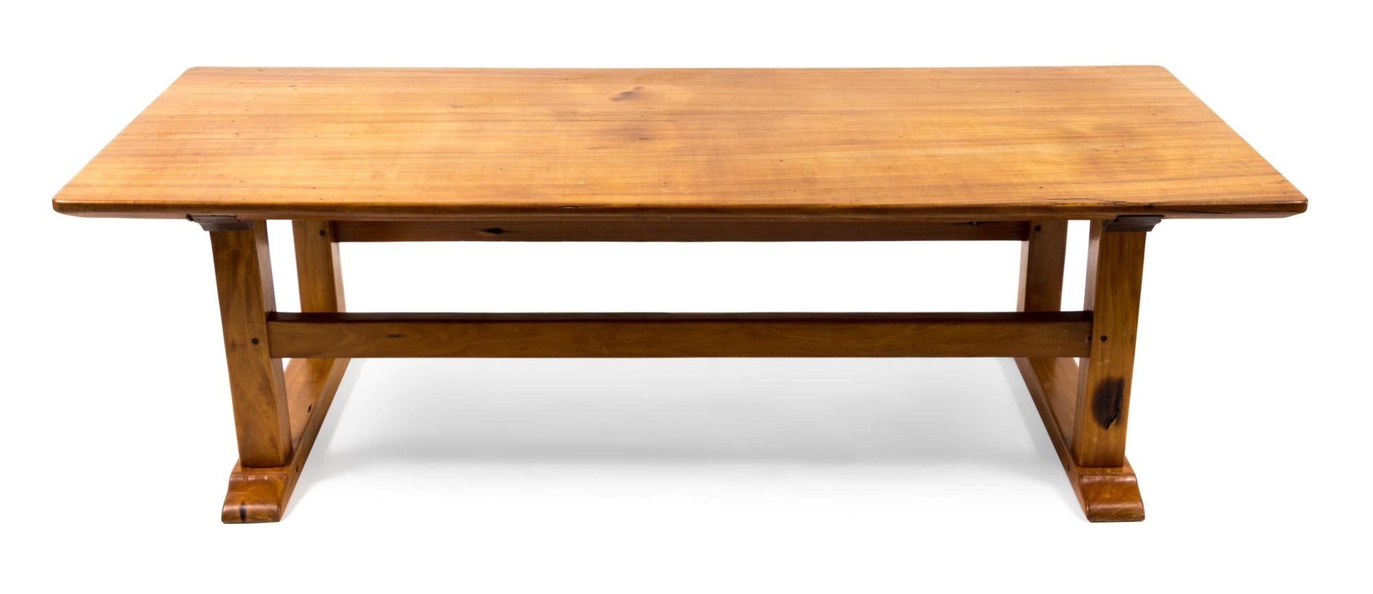 A Pine Bench Height 14 1/2 x width 50 x depth 20 inches.