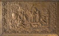 A Victorian Brass Kindling Box