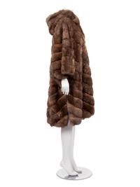 J. Mendel Gold-Tipped Russian Sable Hooded Coat