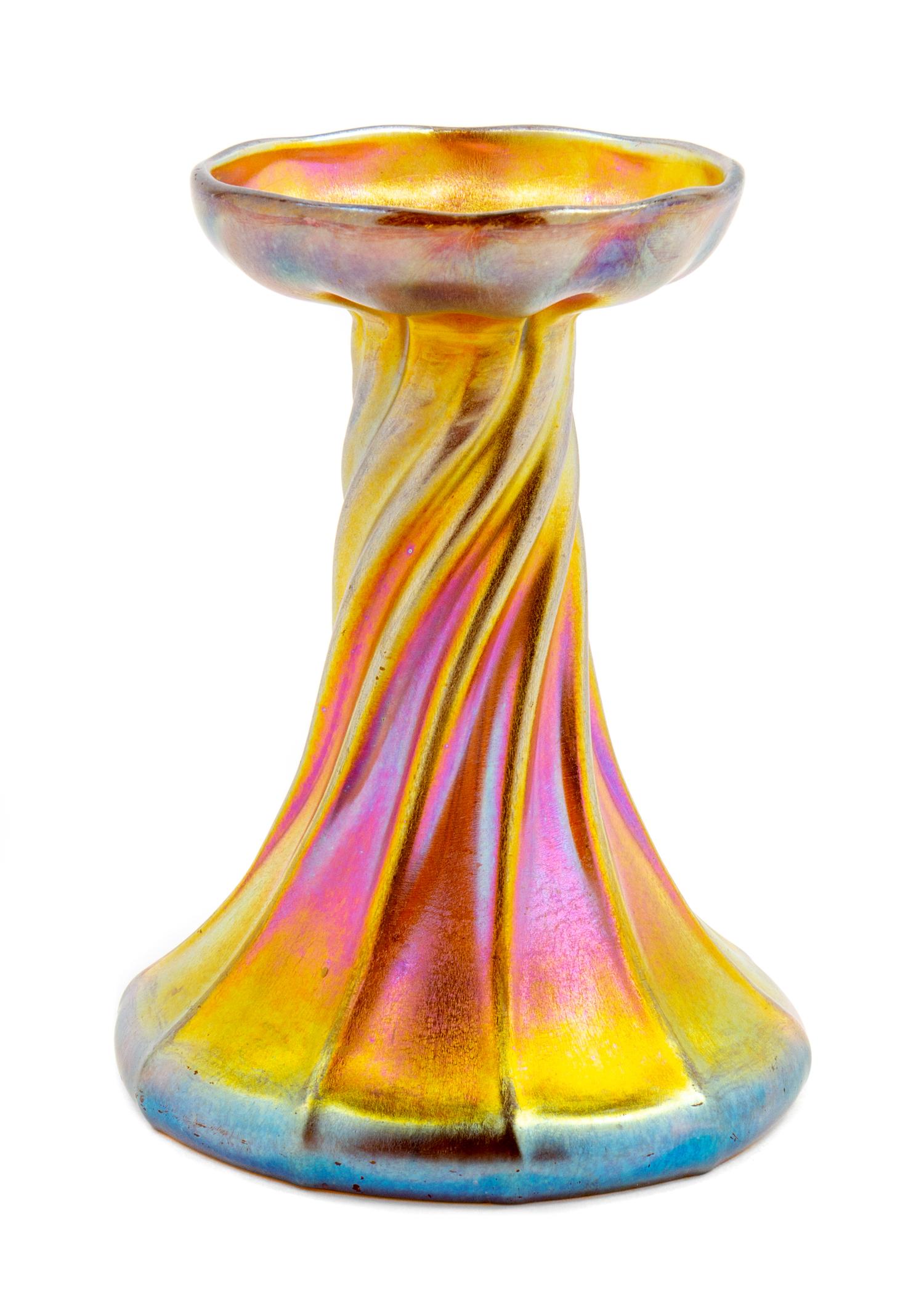 Tiffany Studios, American, Early 20th Century, Candlestick