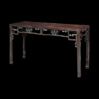 A Chinese hardwood continuous leg table 硬木方桌 Late 19th to 20th century ???????????
