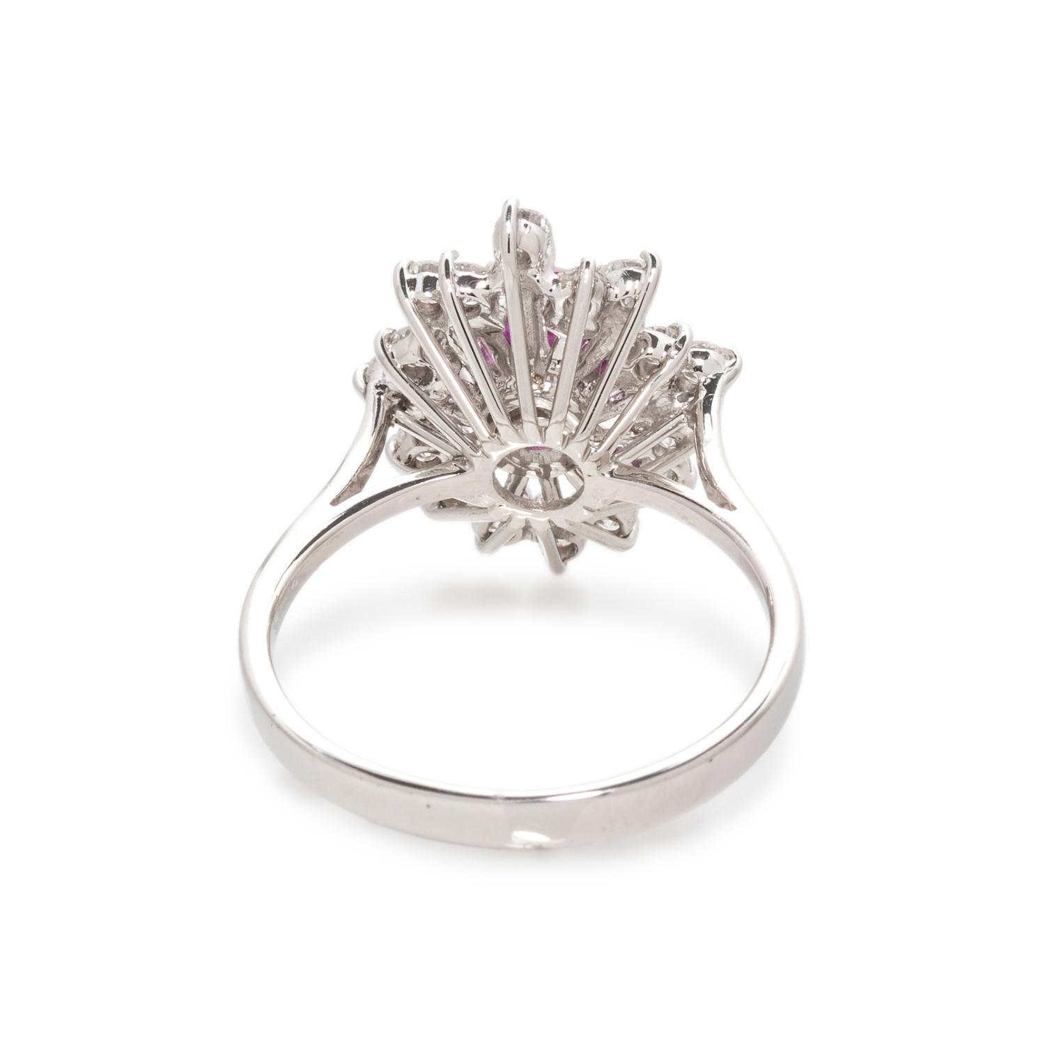 PINK SAPPHIRE AND DIAMOND RING