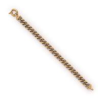 YELLOW GOLD AND PLATINUM BRACELET