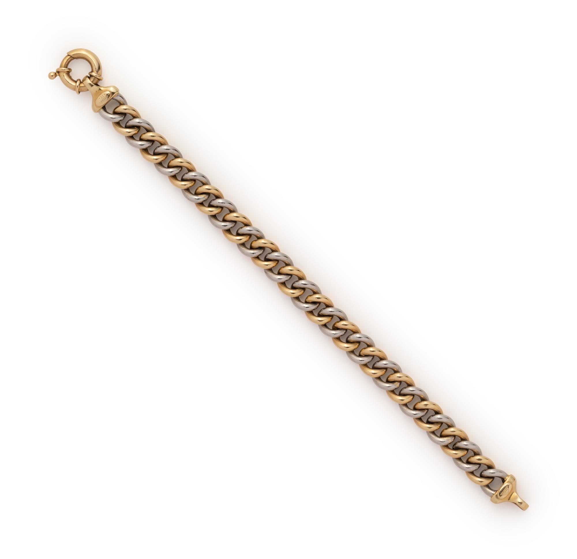 YELLOW GOLD AND PLATINUM BRACELET