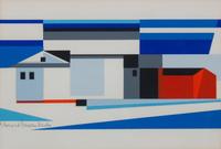 Edmund Lewandowski, (American, 1914 - 1998), Barns