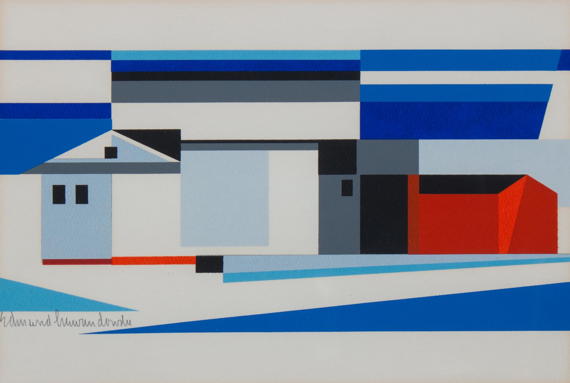 Edmund Lewandowski, (American, 1914 - 1998), Barns