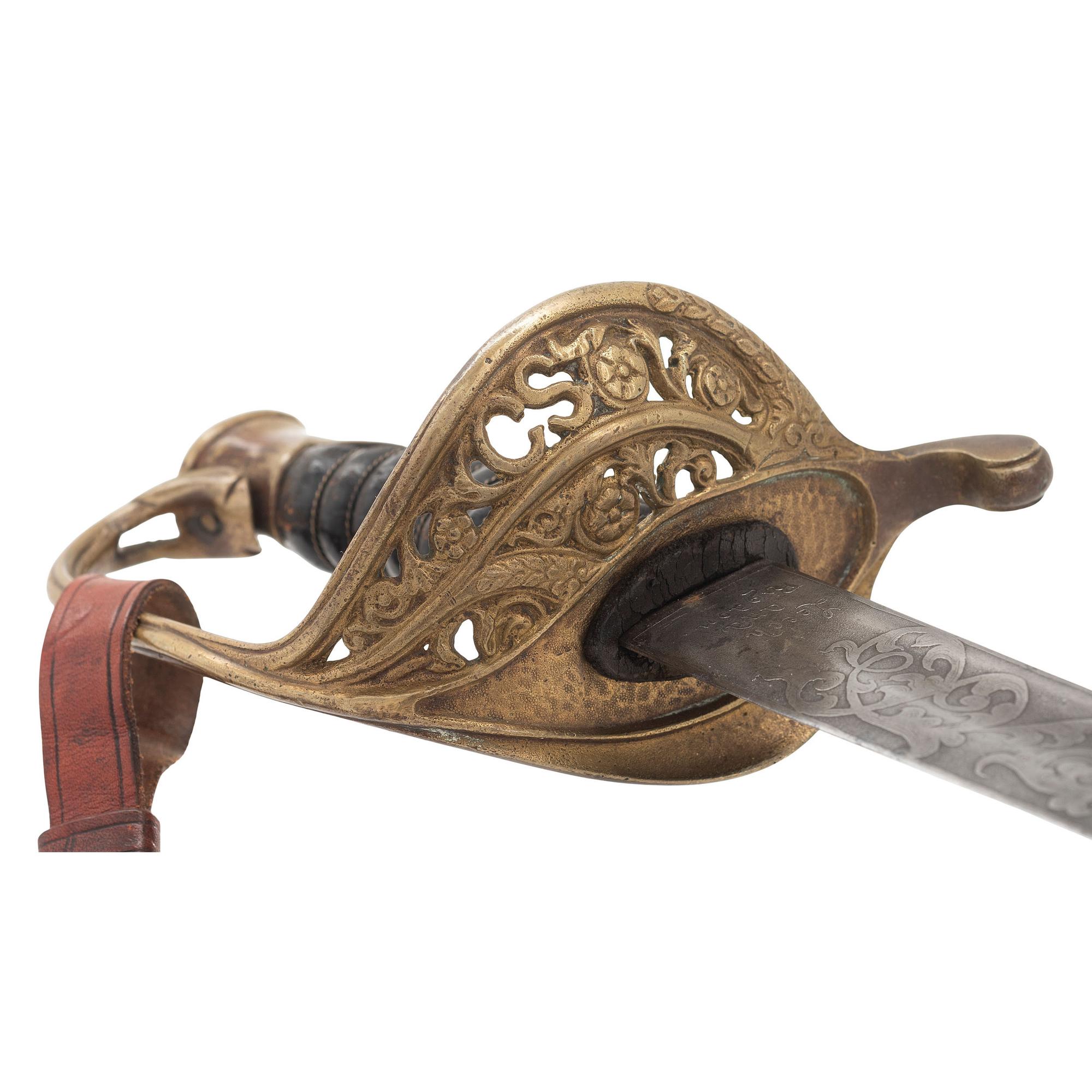 Etched Blade Leech & Rigdon Staff Officer's Sword