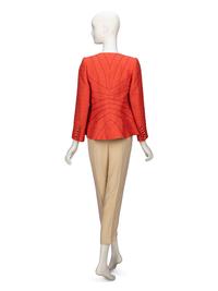 Carven Haute Couture, Coral Pantsuit Ensemble