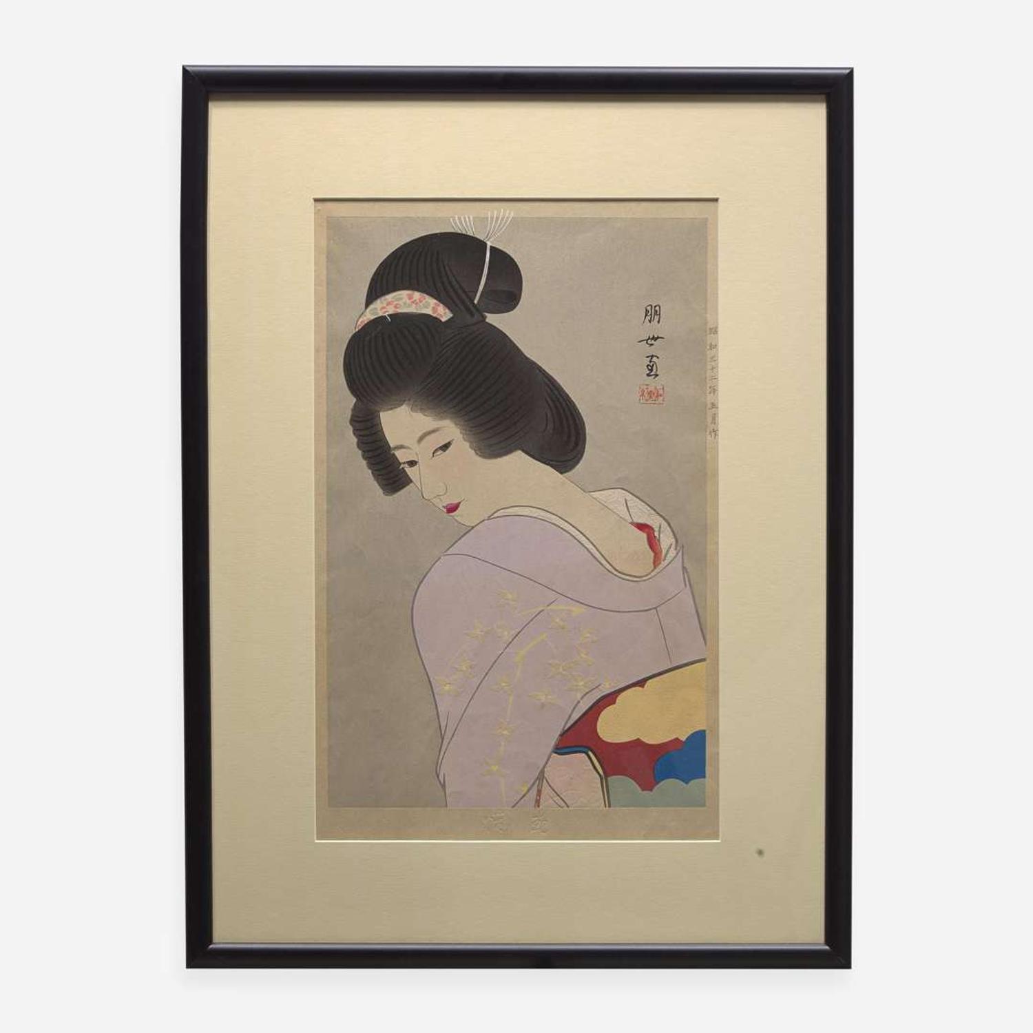 Jinbo Tomoyo 神保朋世 浮世绘三幅 (Japanese b.1902-d.1994)