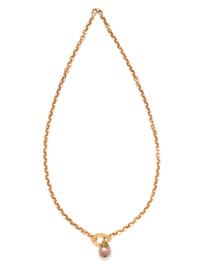 YVEL, YELLOW GOLD AND CULTURED TAHITIAN PEARL NECKLACE