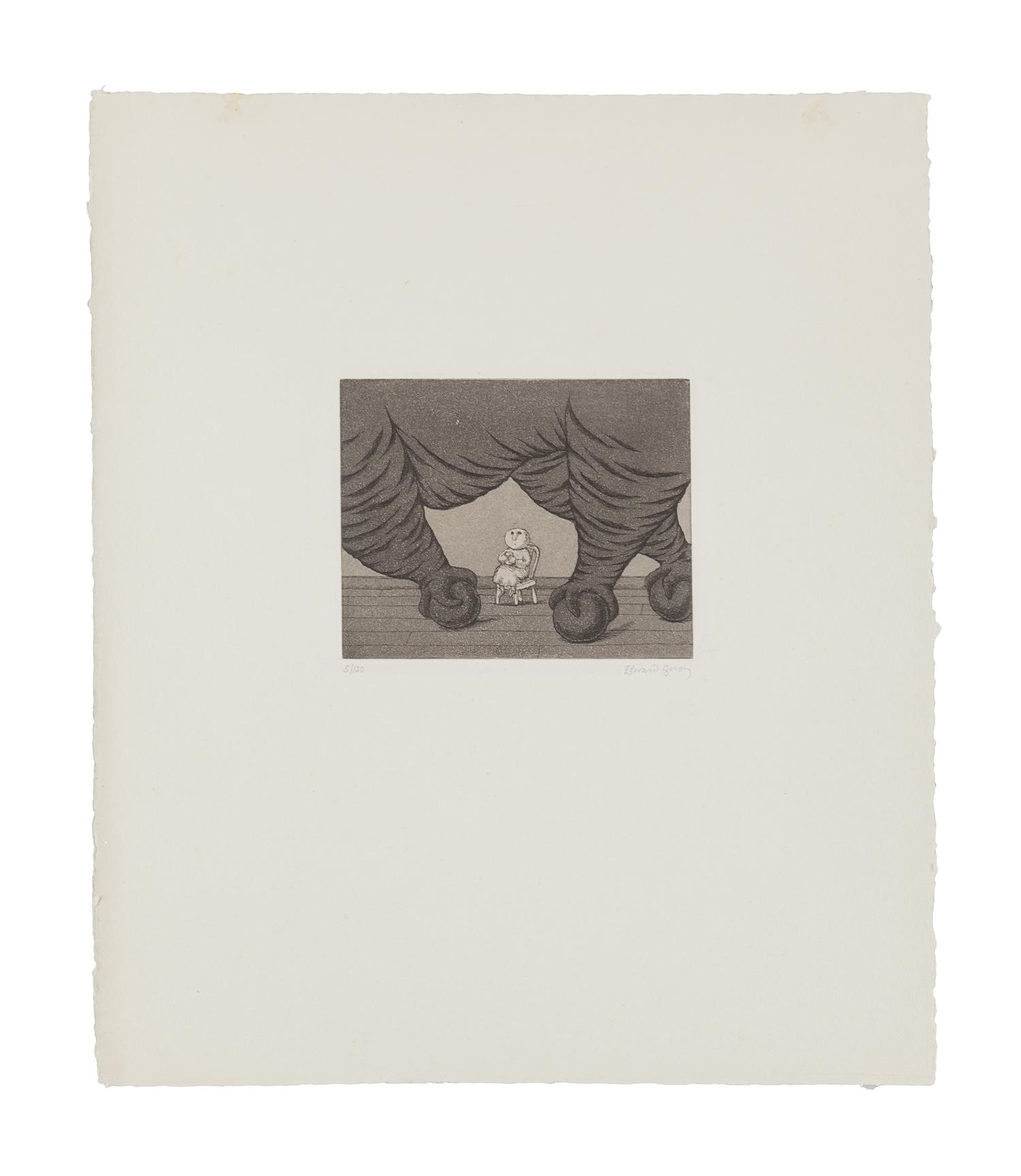 GOREY, Edward (1925-2000). Child and Elephant Table. Zürich: Diogenes Verlag, 1978.
