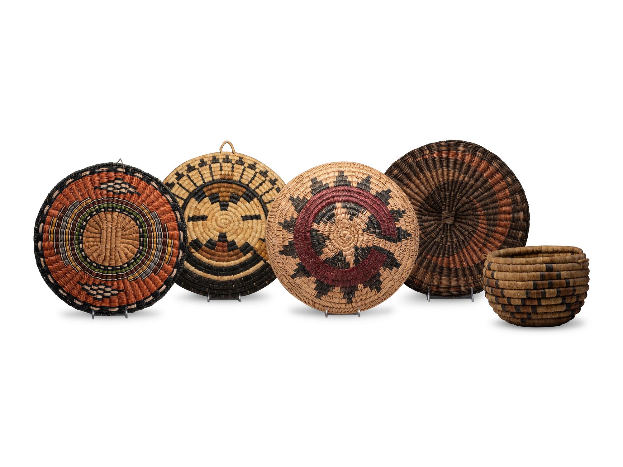 Hopi Second and Third Mesa Baskets