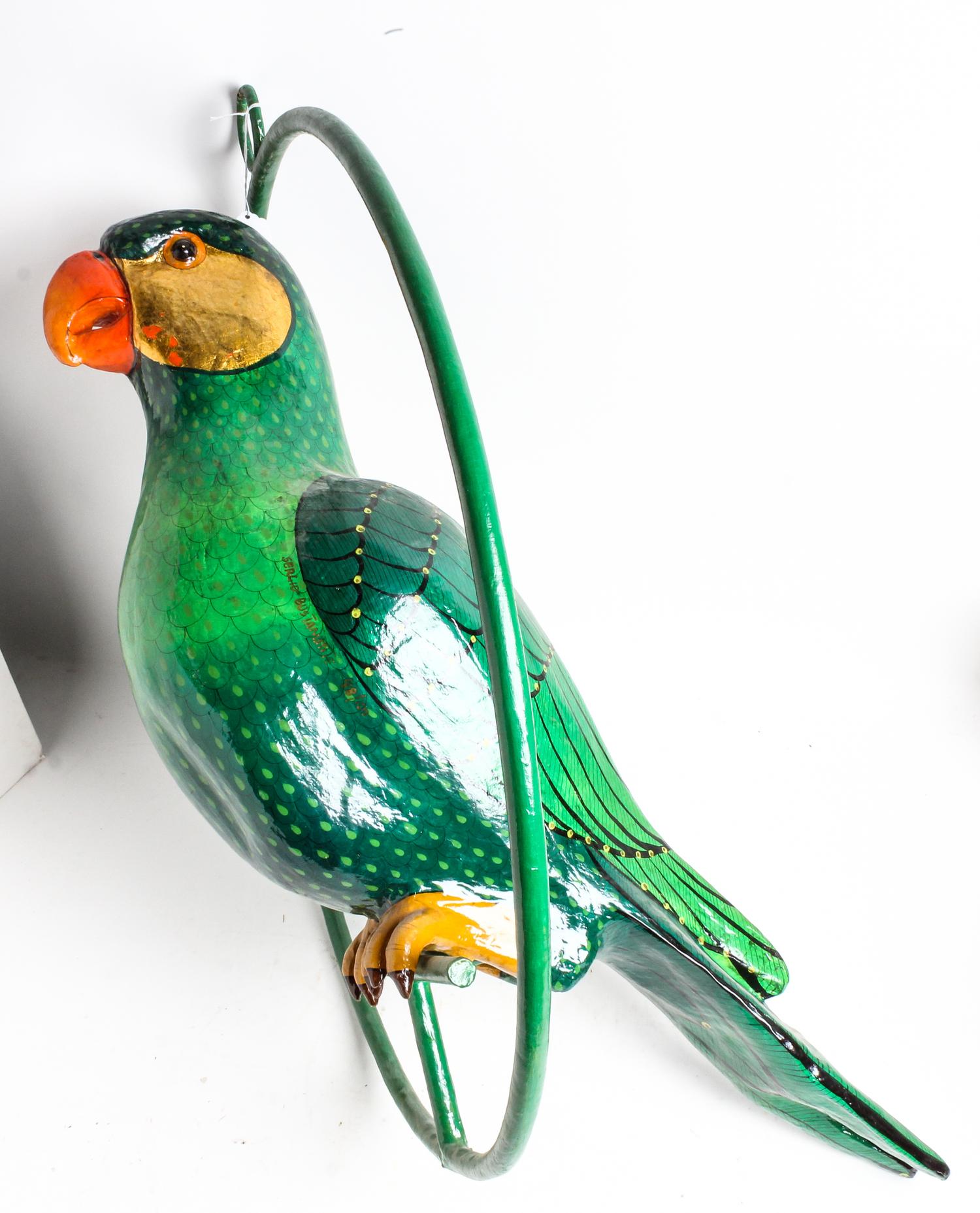 A Bustamante Parrot Height approximately 39 inches.