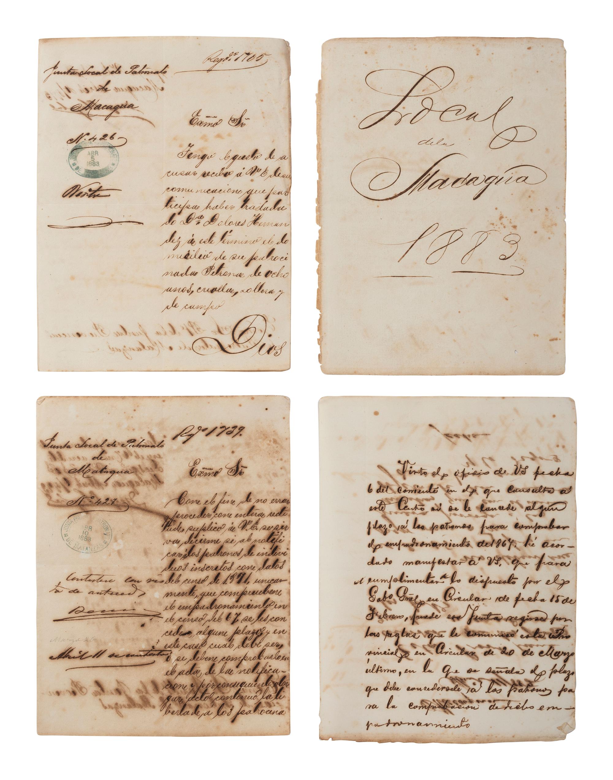 [ENSLAVEMENT & ABOLITION]. A group of 29 assorted Cuban documents, some involving enslaved persons.