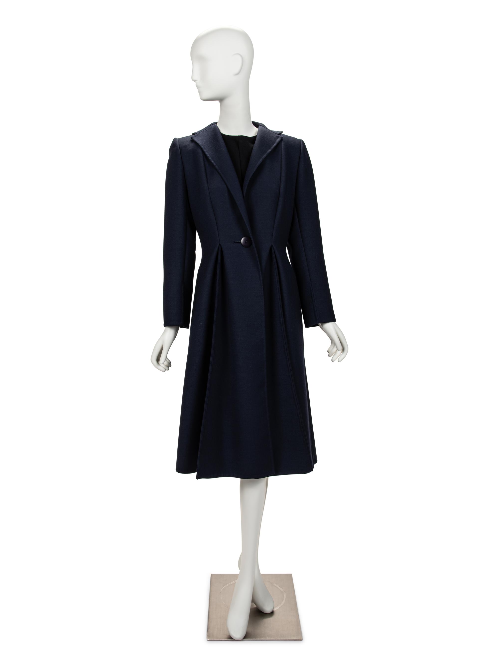 Three Pauline Trigère Items: Two Coats, One Dress, 1980s