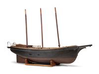 A Carved and Painted Wood Model of the Whaling Ship Essex