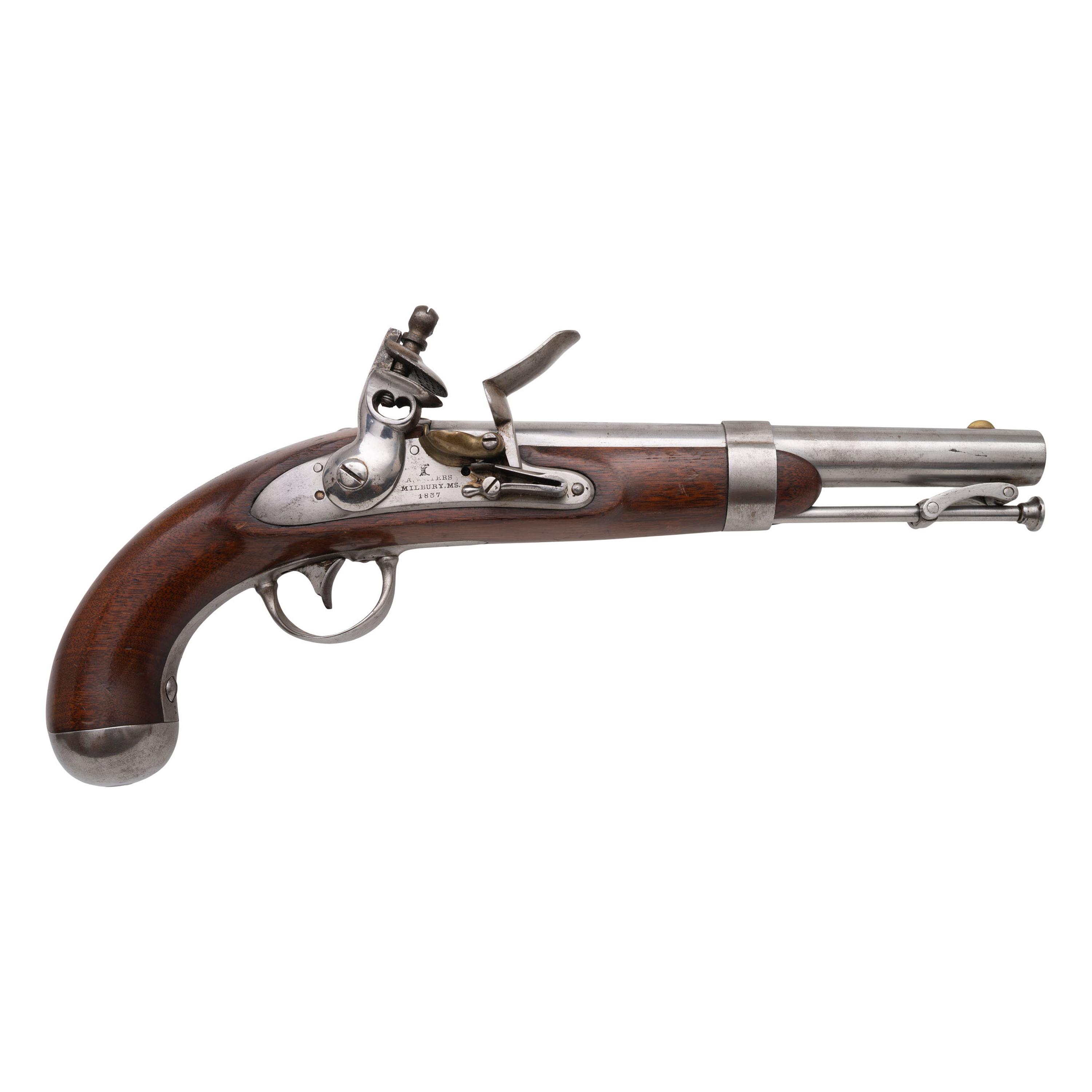 US Model 1836 Flintlock Pistol by Waters
