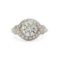 DIAMOND AND PLATINUM RING
