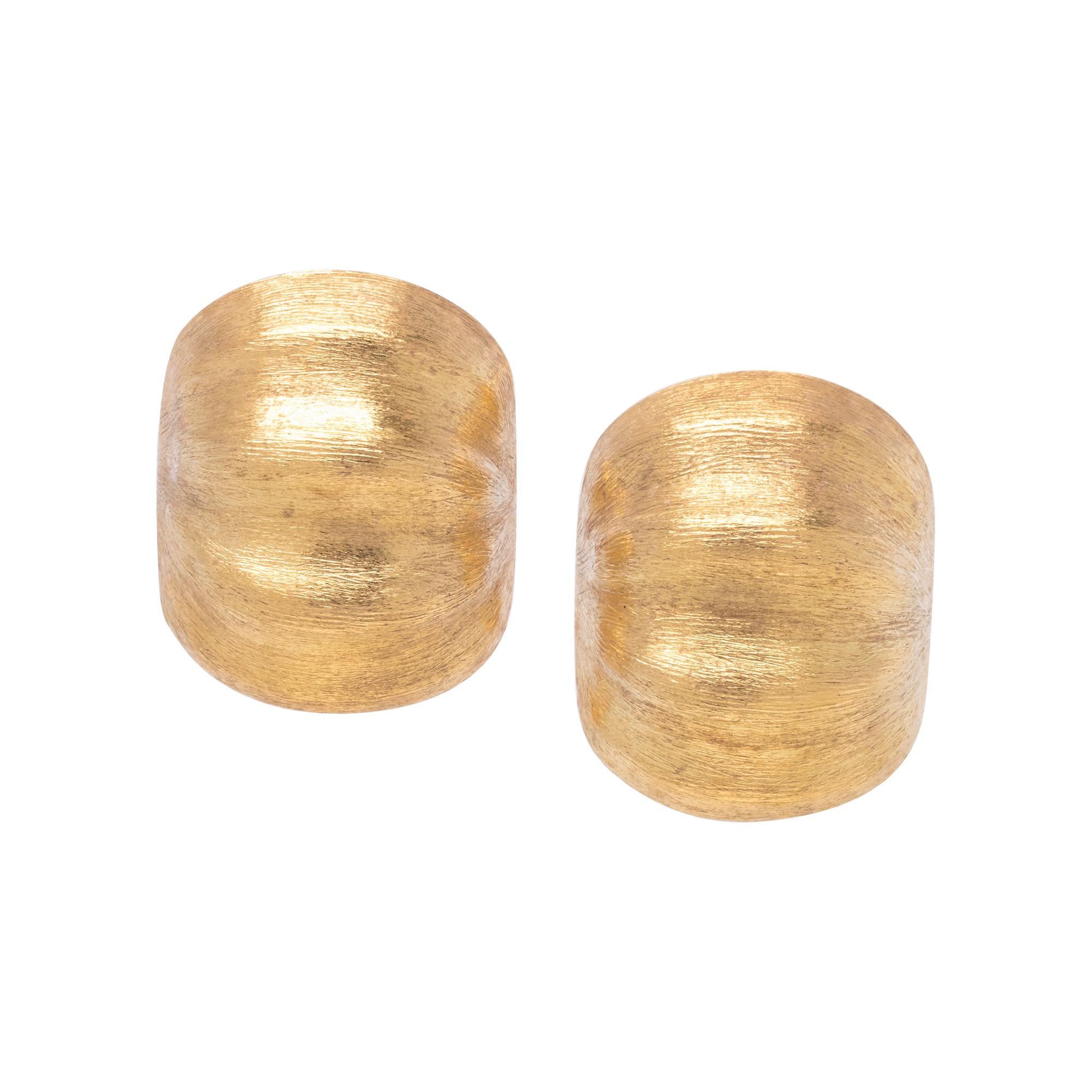 MARTHA O'BRIEN, YELLOW GOLD EARCLIPS