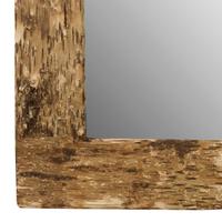 A Birch Bark Frame with Mirror 27" W x 1" D x 30" H — United States, Circa 1920