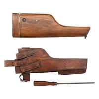**Refurbished Import Marked Mauser C96 Pistol with Reproduction Stock Holster and Carrier
