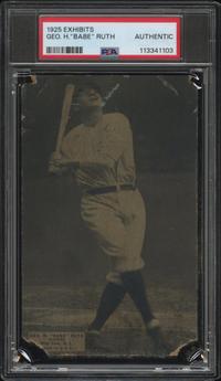 A 1925 Exhibits Babe Ruth Baseball Card (PSA Authentic)