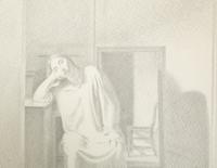 Interior with Seated Girl , 1974