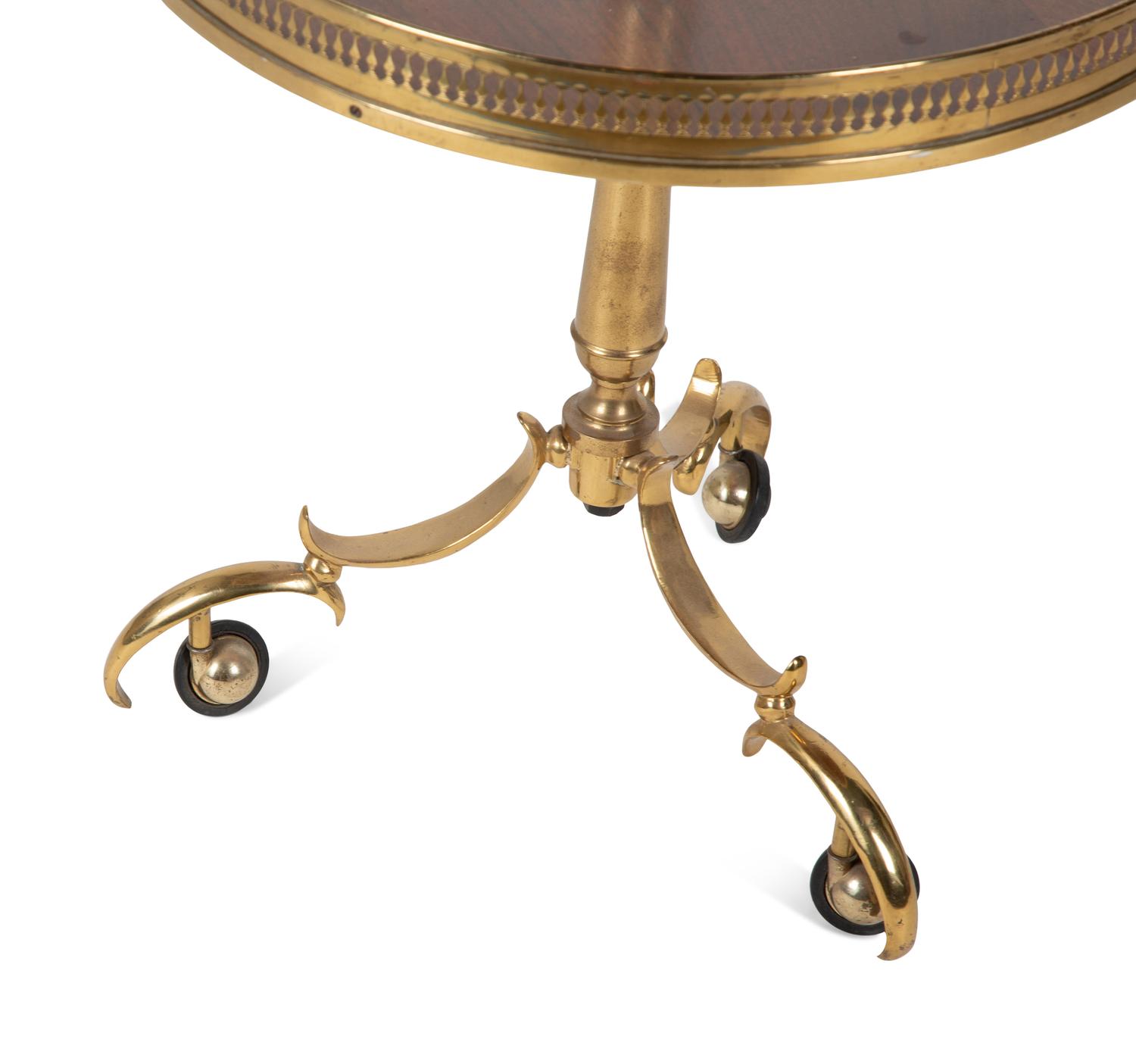 A French Brass Two-Tier Stand — 20TH CENTURY