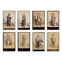 Bell, Charles M. (1848-1893). A group of 8 cabinet cards of Plains Indians taken in Washington, D.C.