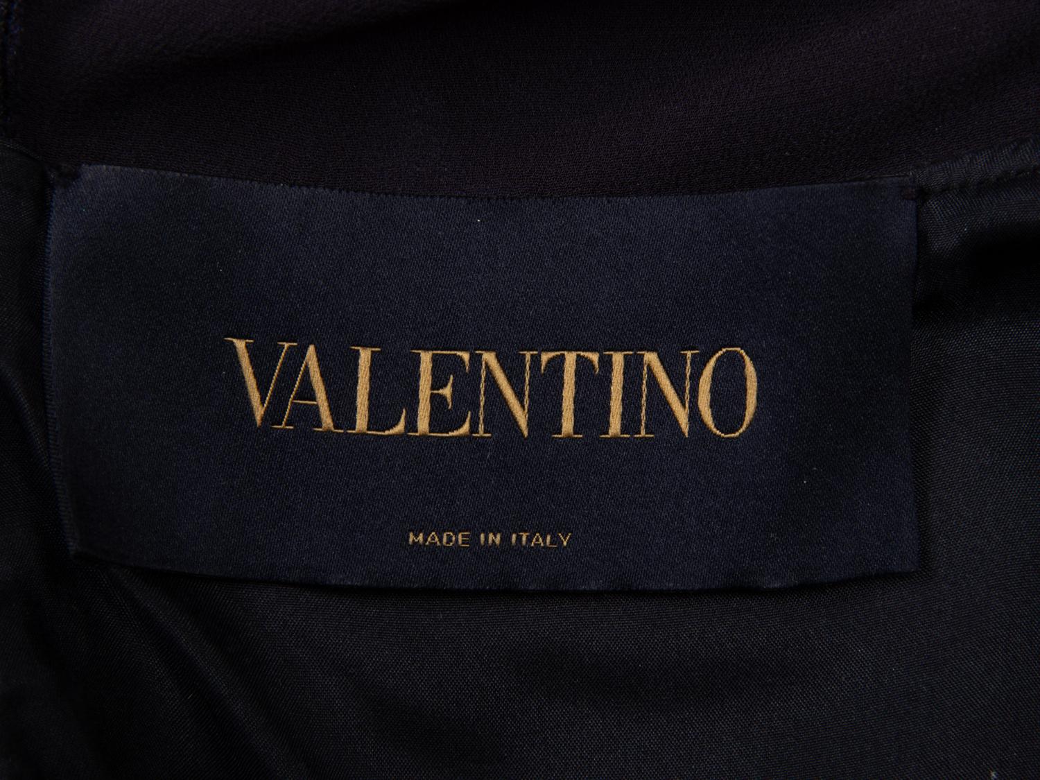 VALENTINO, FLORAL JACQUARD & CHIFFON SHIRTDRESS
