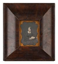 [EARLY PHOTOGRAPHY]. 13 daguerreotypes and one ambrotype of lovely young ladies.