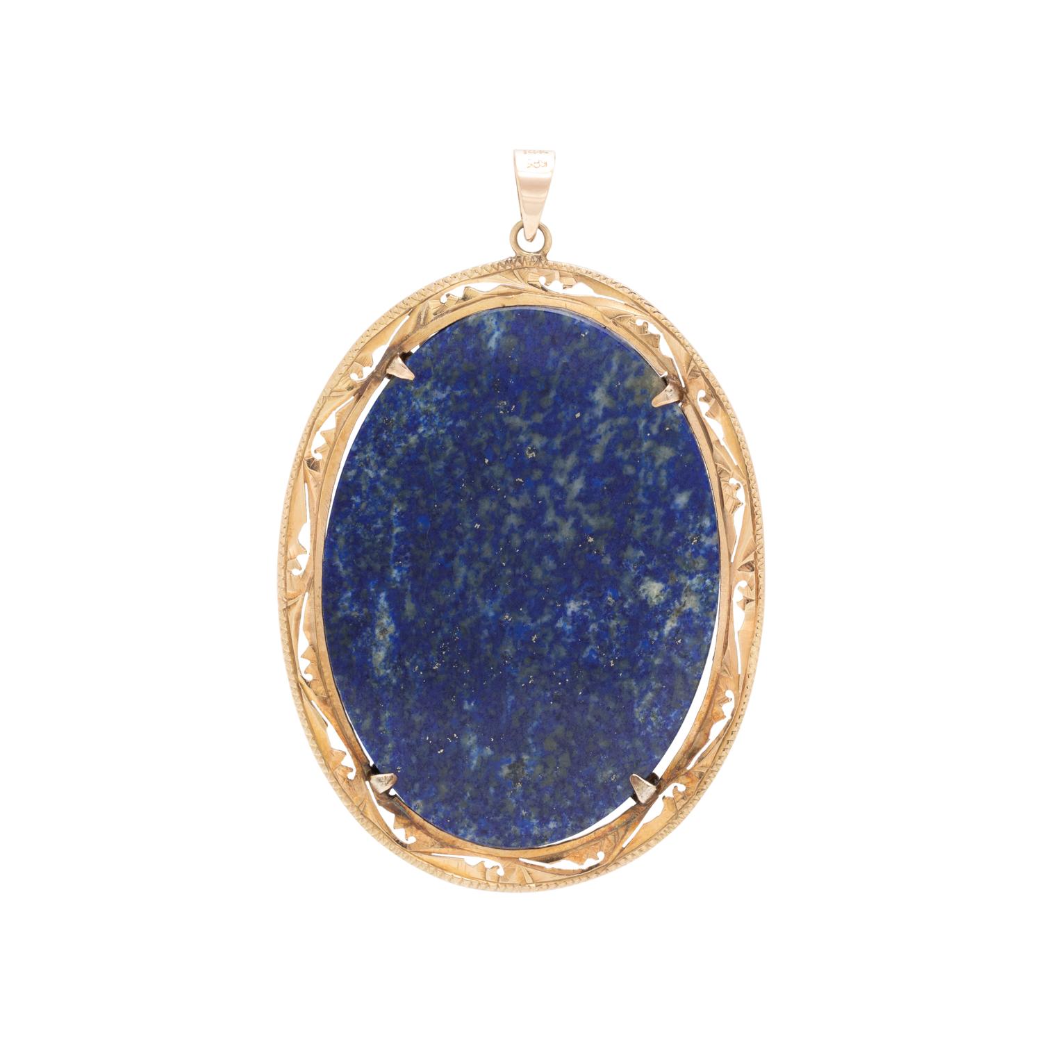YELLOW GOLD AND MULTIGEM PENDANT