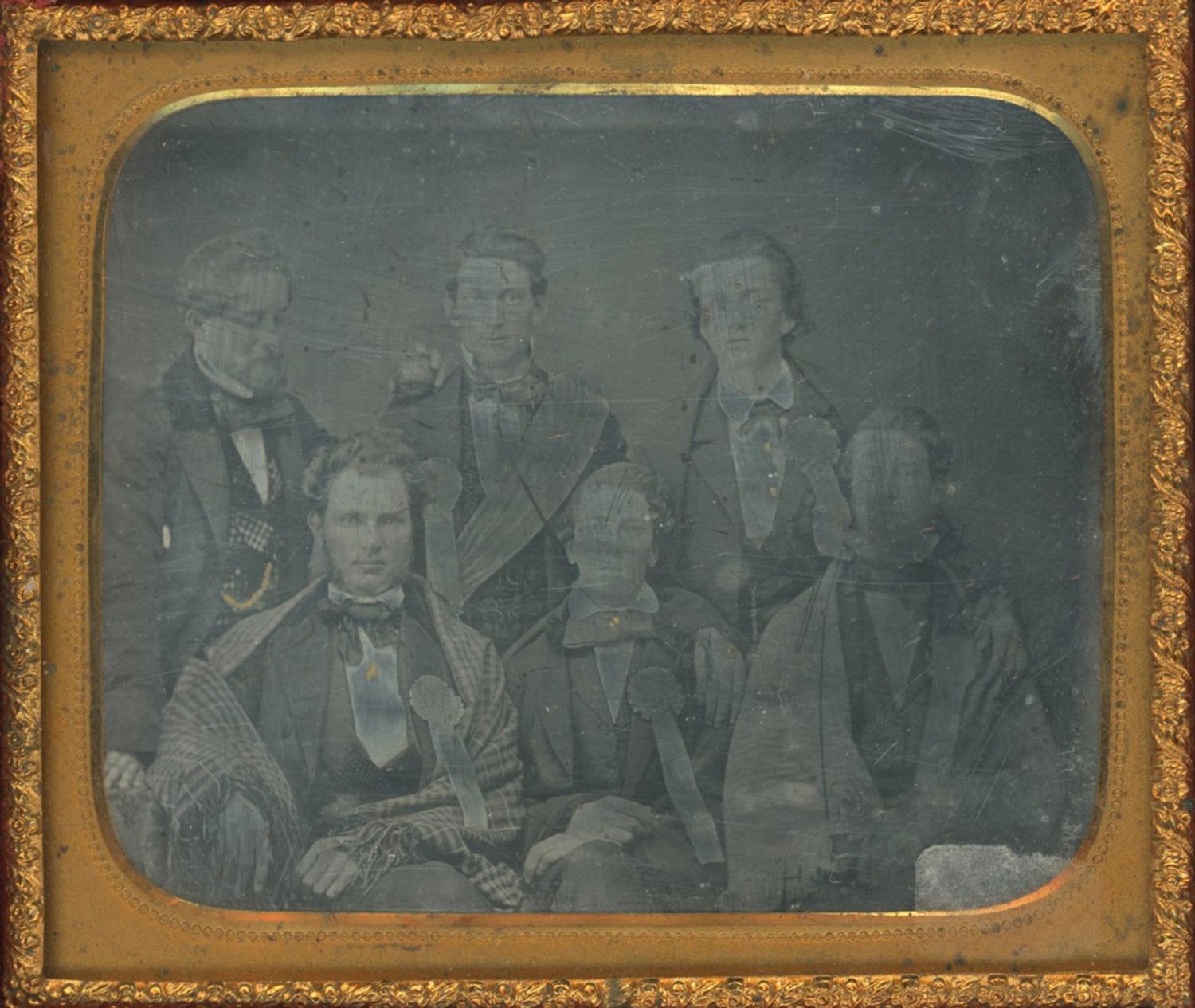 [Ambrotypes and Daguerreotype] Cockades and Ribbons