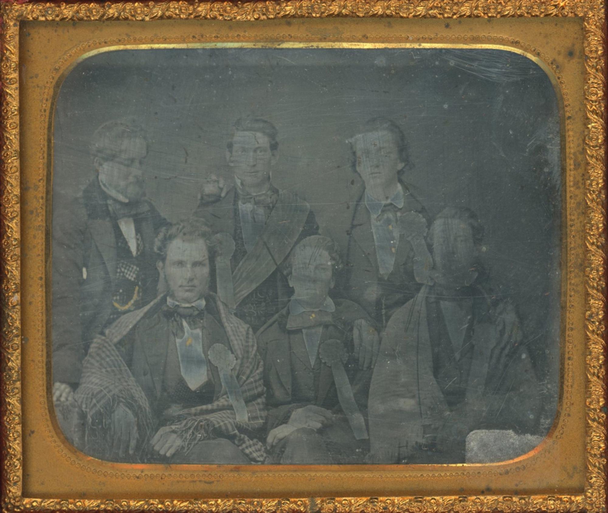 [Ambrotypes and Daguerreotype] Cockades and Ribbons