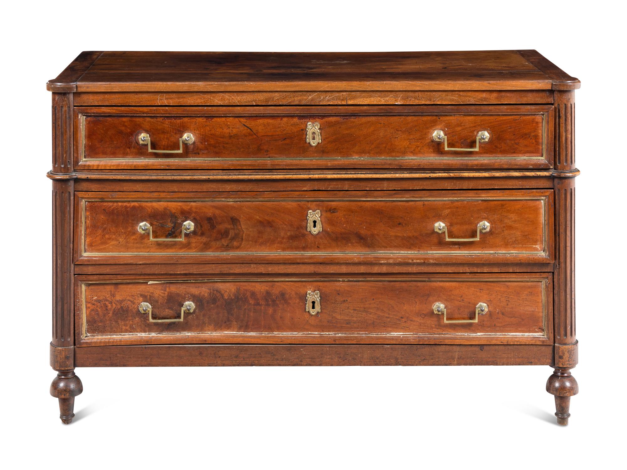 A Directoire Style Mahogany Commode