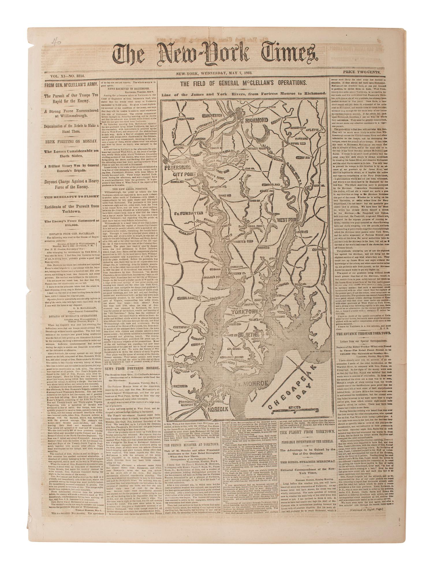 [CIVIL WAR]. Collection of illustrated war-date newspapers, maps, prints, and correspondence.