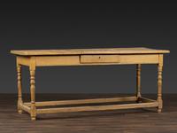 A Country Yellow Painted Pine One-Drawer Table