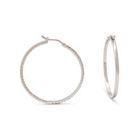 GOLD AND DIAMOND HOOP EARRINGS