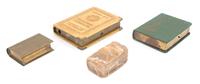 A Group of Four Book-Form Articles Height of largest 4 3/4 inches.