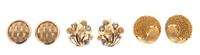 A Group of Four Goldtone Earclips,