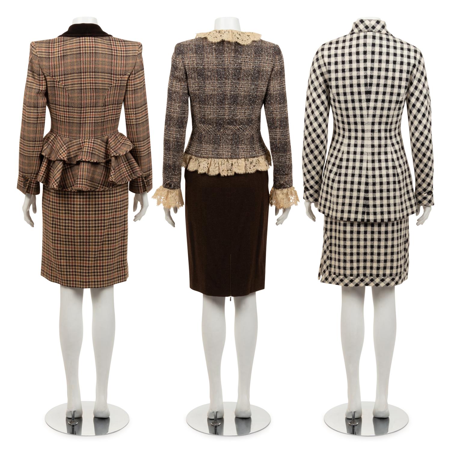Three Designer Skirt Ensembles: Valentino, Chanel, 1980-2000s
