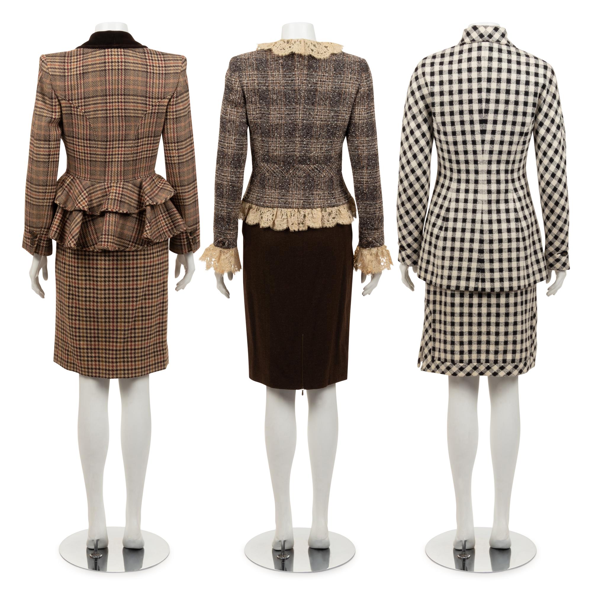 Three Designer Skirt Ensembles: Valentino, Chanel, 1980-2000s
