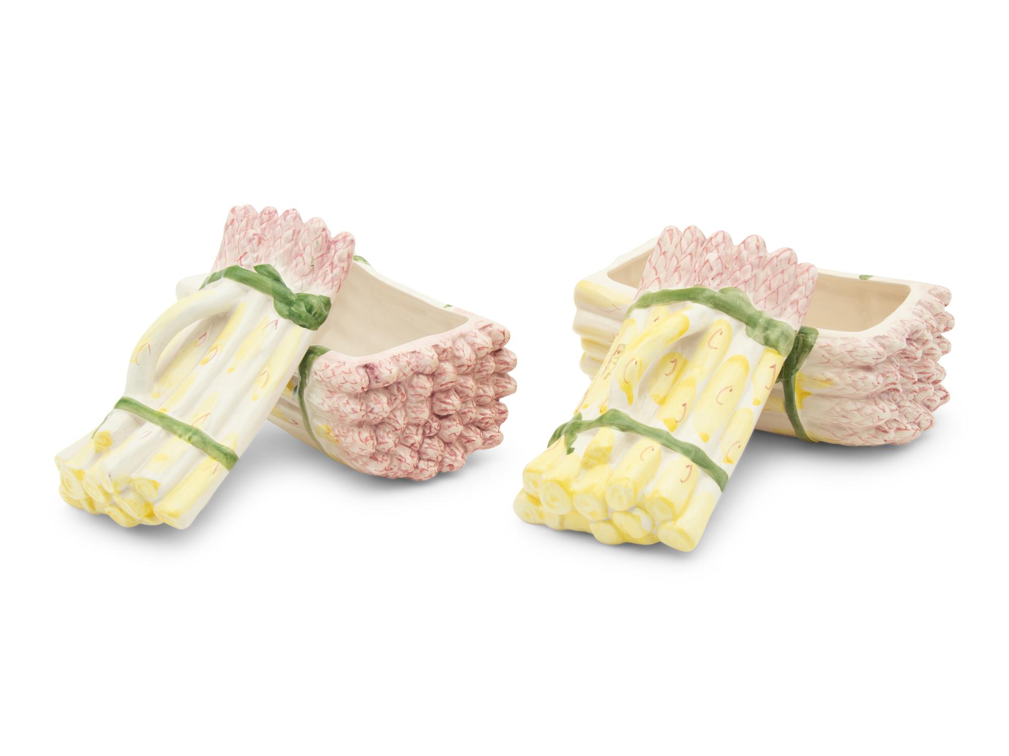 Four Ceramic Covered Vegetable Servers