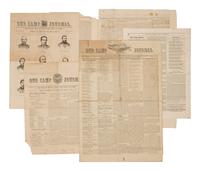 [NEWSPAPER]. Our Camp Journal . Vol 1, Nos. 1 (April 1, 1863), 3 (September 7, 1863); 5 (January 15, 1864), and 6 (April, 1864). Various places.