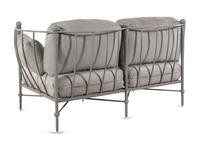A Set of Painted Metal Patio Furniture