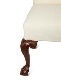 A Set of Six George II Style Carved Dining Chairs